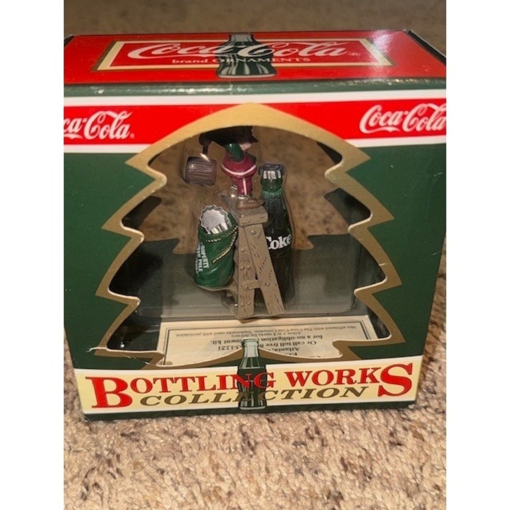 Coca-Cola‎ Bottling Works Collection Tops on Refreshment Ornament